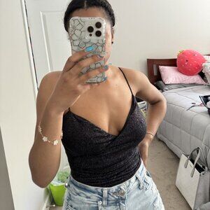 Black Sparkly Bodysuit